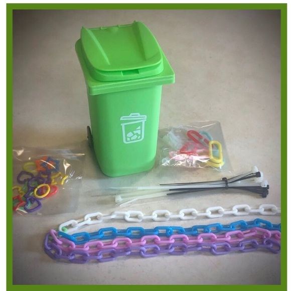 Sugar Glider Toy ‘Kit’ Includes Trash Can, Chain, C-Links, Zip Ties & More ~ DIY - Picture 3 of 5